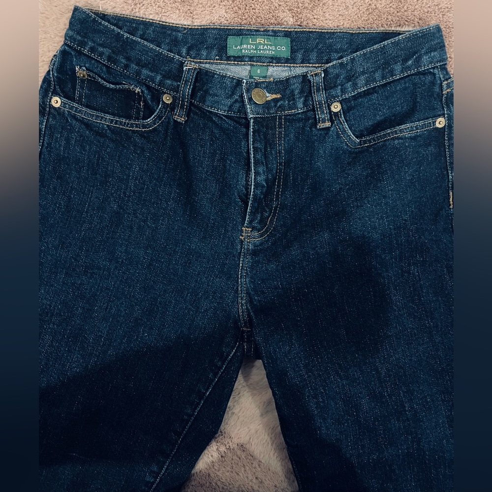 LRL Lauren Jeans Co Ralph Lauren, size 6, classic mid calf jeans
